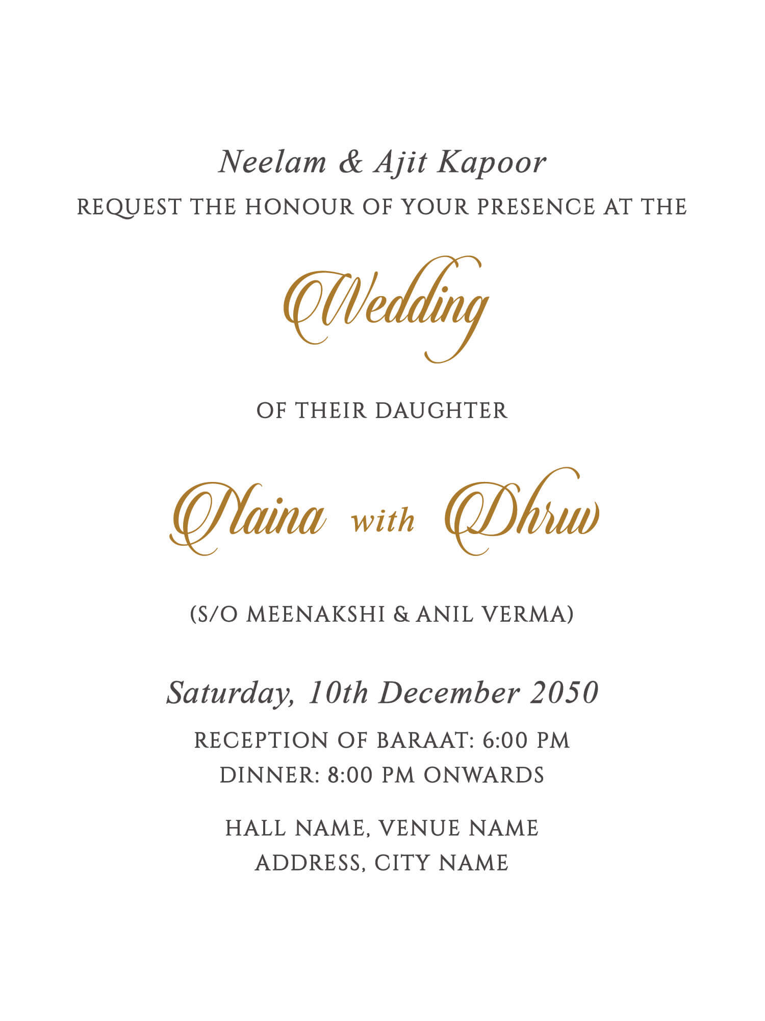 Detail Template Wedding Invitation Word Nomer 9