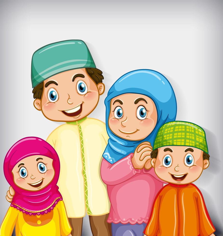 Detail Keluarga Muslim Kartun Png Nomer 14