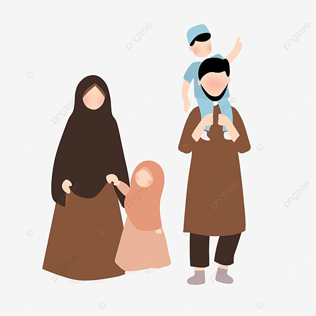 Detail Keluarga Muslim Kartun Png Nomer 8