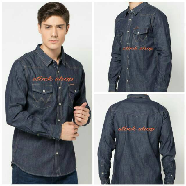 Detail Kemeja Jeans Wrangler Nomer 16