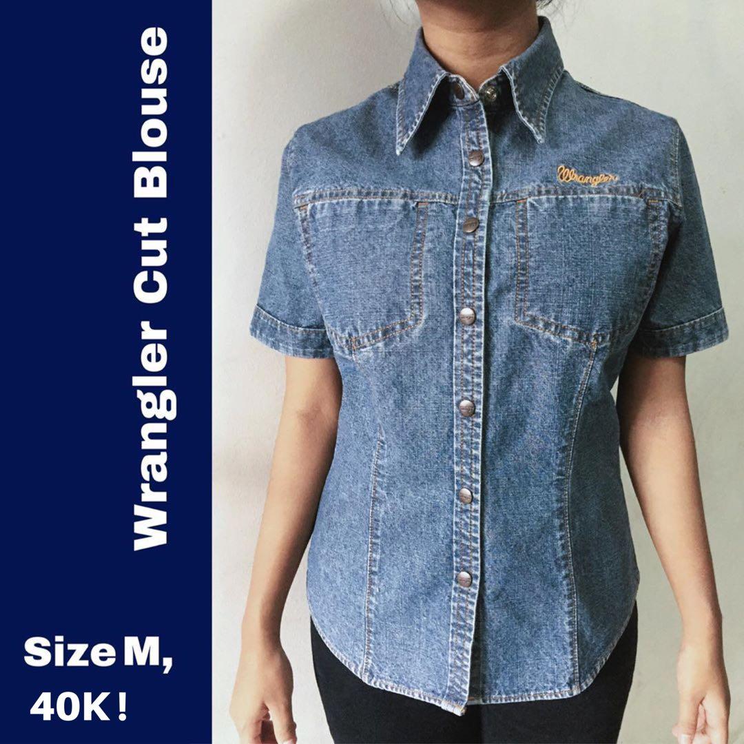 Detail Kemeja Jeans Wrangler Nomer 30