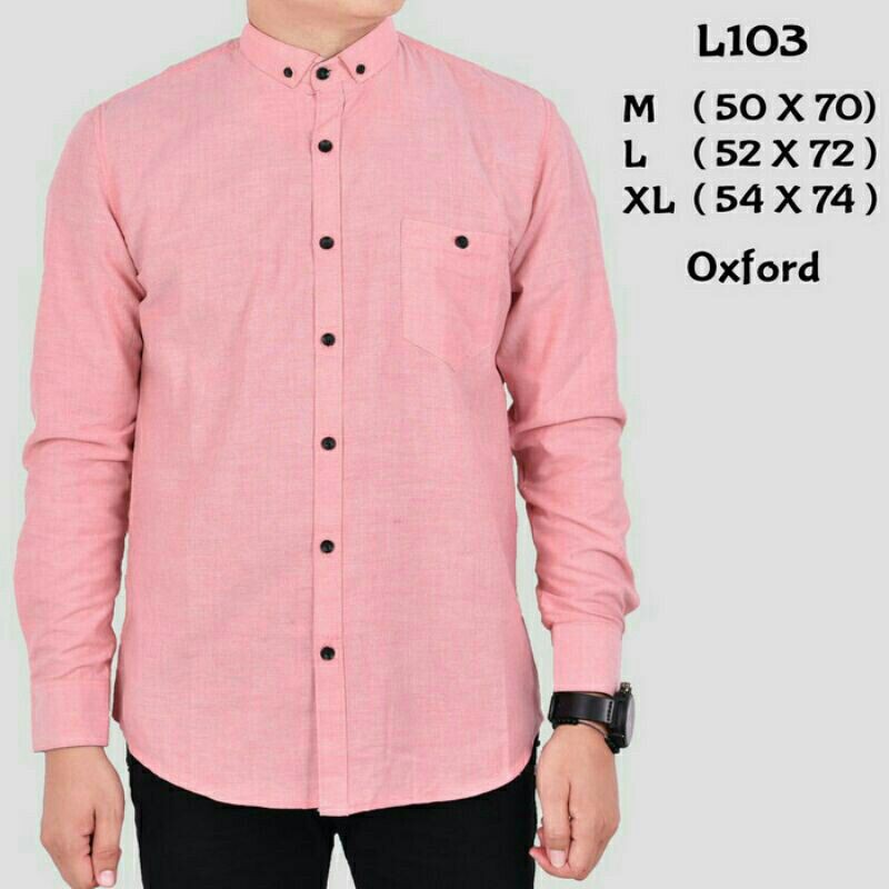 Detail Kemeja Pria Warna Pink Nomer 23