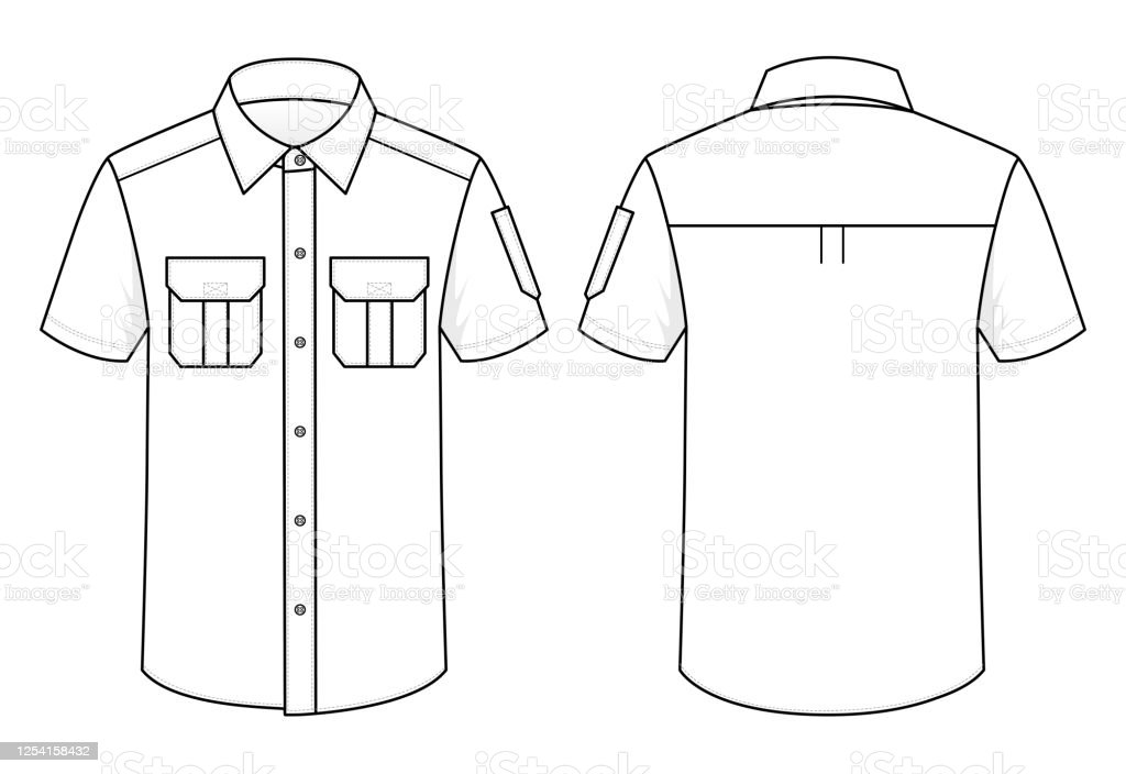 Detail Kemeja Putih Vector Nomer 16