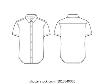 Detail Kemeja Putih Vector Nomer 18