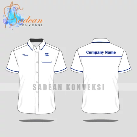 Detail Kemeja Putih Vector Nomer 27