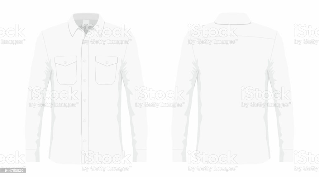 Detail Kemeja Putih Vector Nomer 28