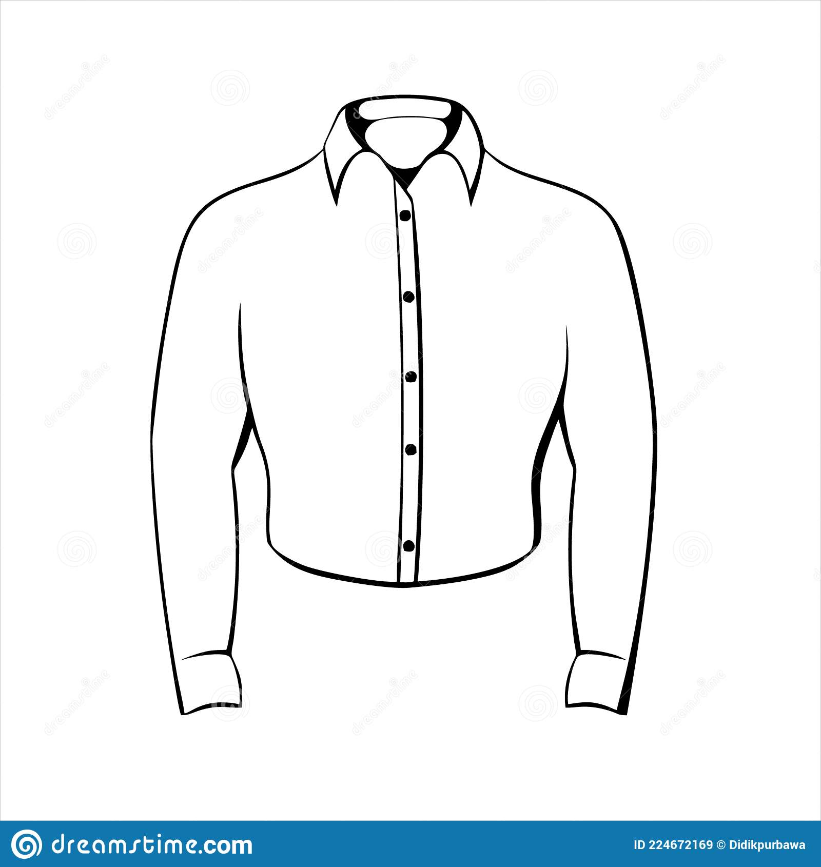 Detail Kemeja Putih Vector Nomer 41