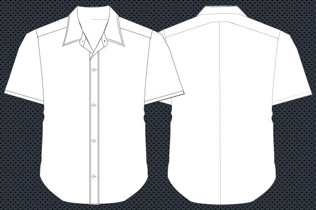 Detail Kemeja Putih Vector Nomer 7