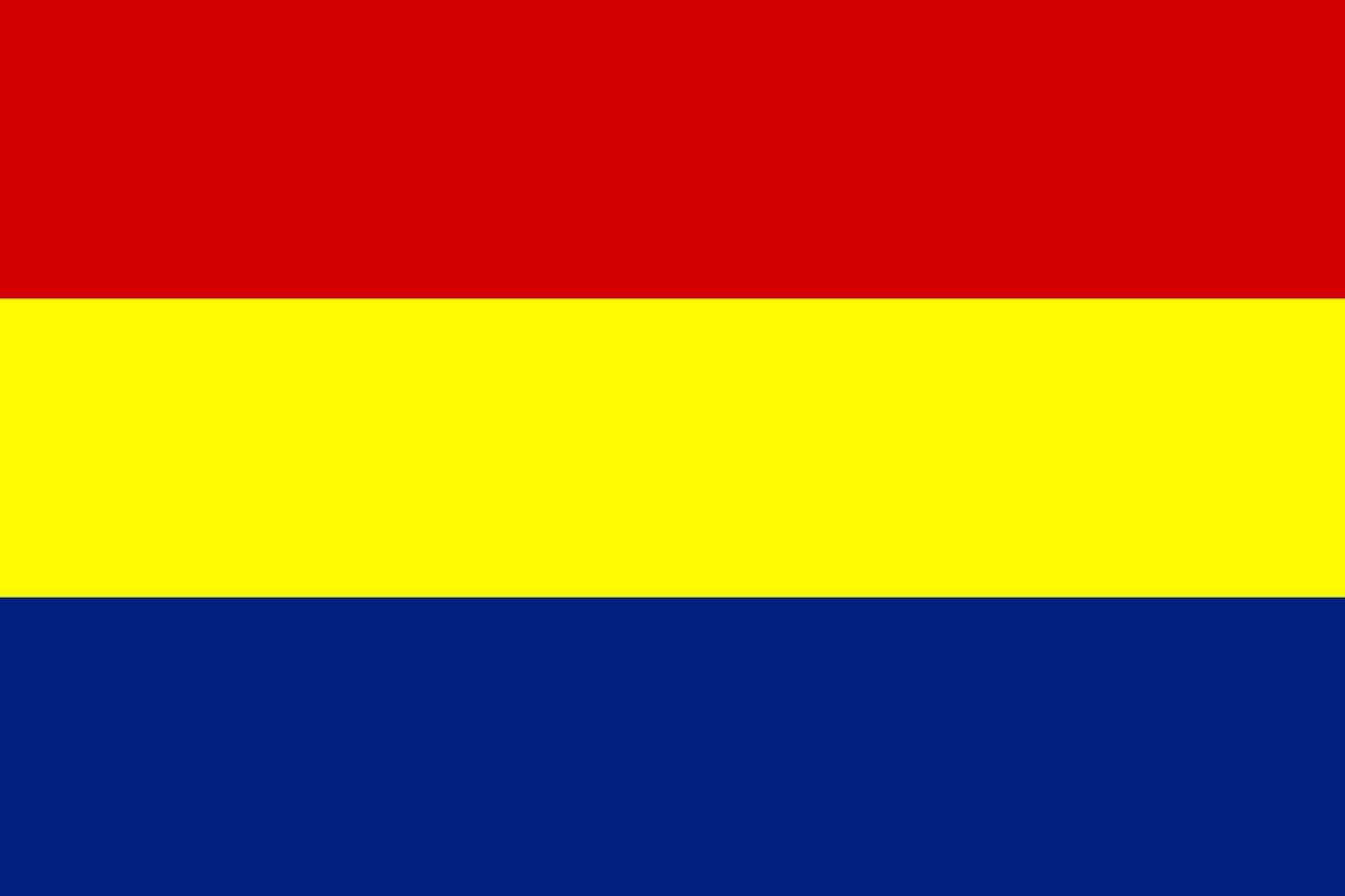 Detail Bendera Merah Biru Kuning Nomer 17