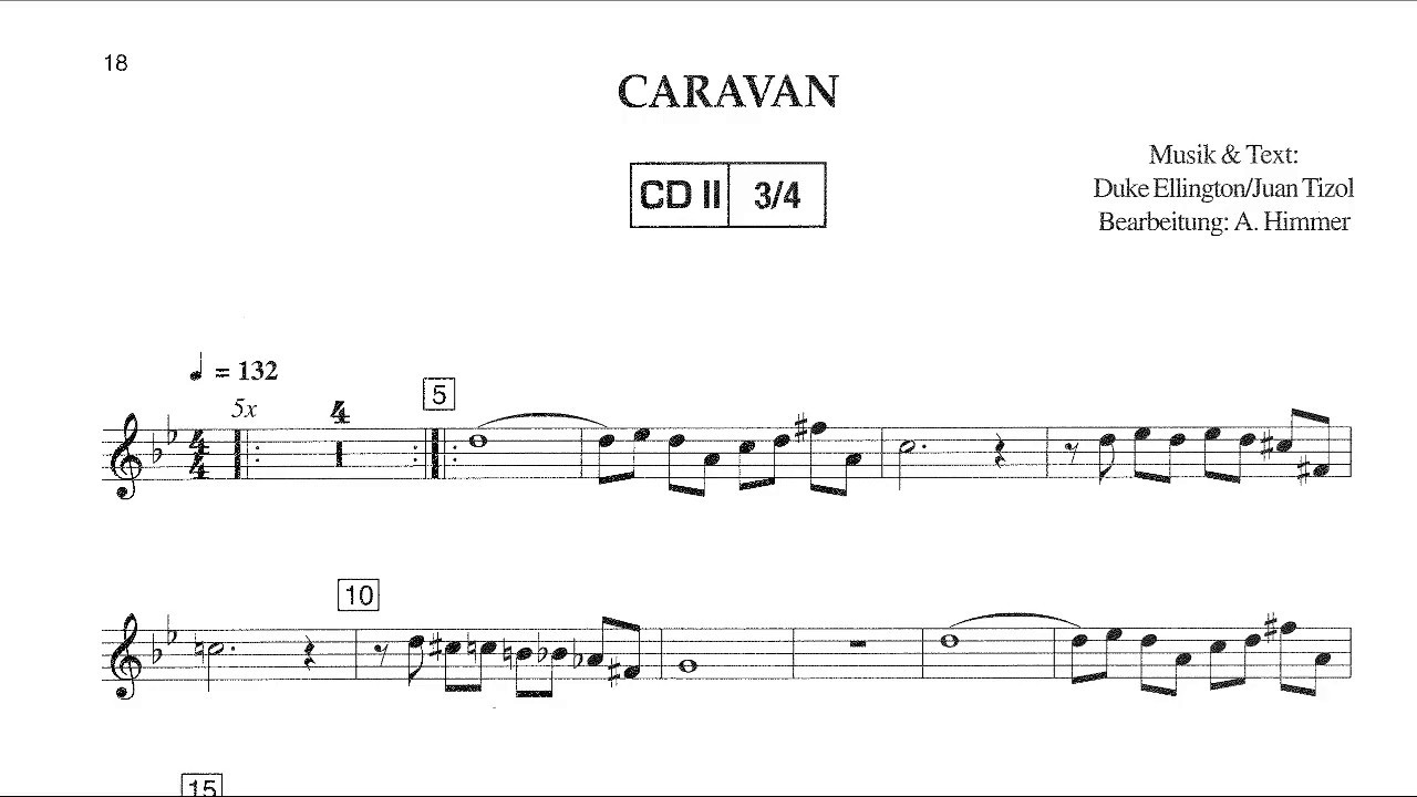 Detail Caravan Sheet Music Trumpet Nomer 40