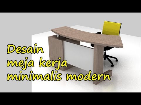 Detail Desain Meja Kantor Minimalis Nomer 9