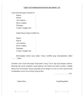 Detail Format Surat Penghasilan Orang Tua Nomer 21