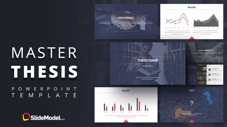 Detail Free Thesis Presentation Powerpoint Template Nomer 13