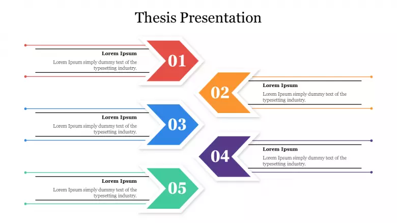 Detail Free Thesis Presentation Powerpoint Template Nomer 15