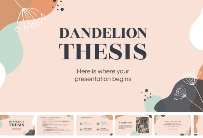Detail Free Thesis Presentation Powerpoint Template Nomer 25
