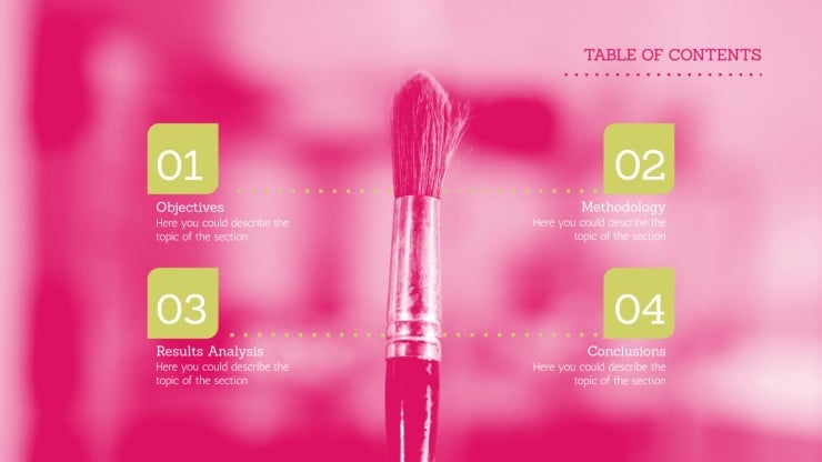 Detail Free Thesis Presentation Powerpoint Template Nomer 47