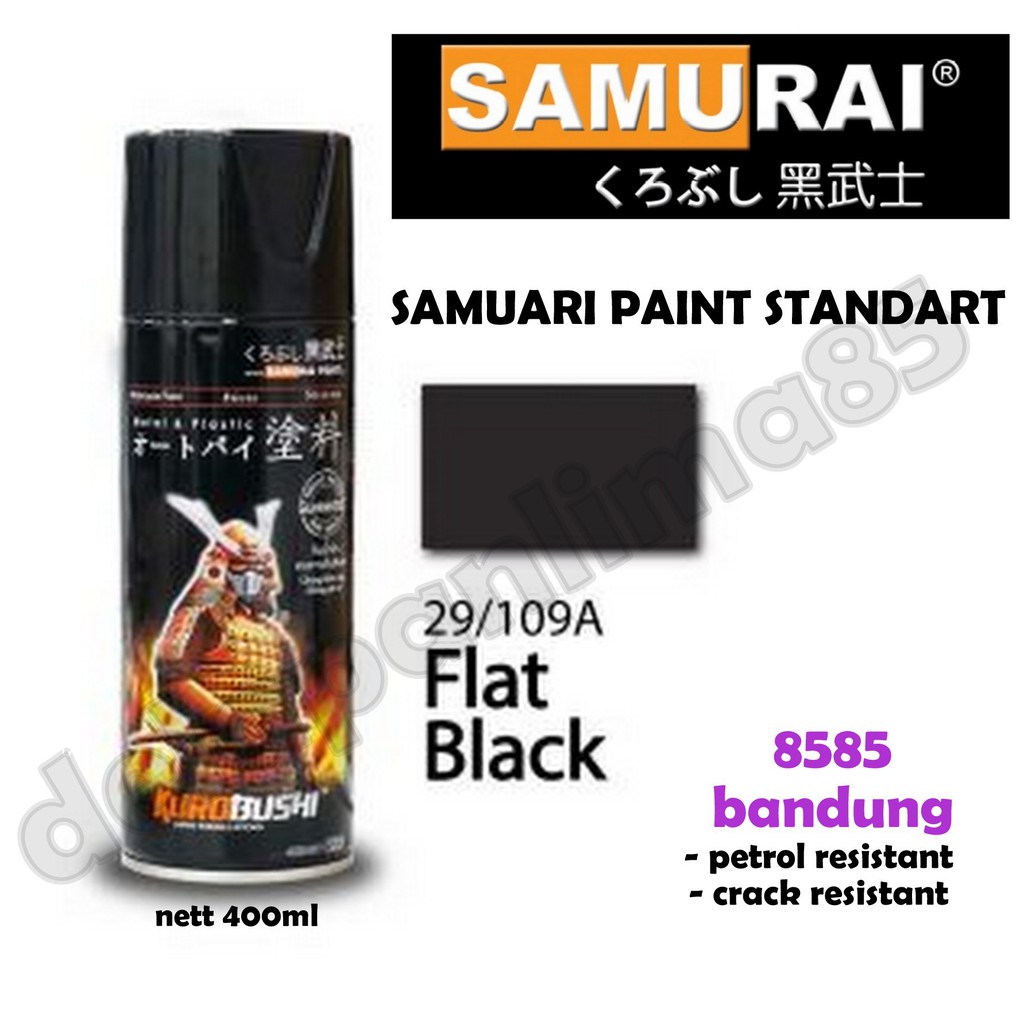 Detail Harga Cat Samurai Hitam Doff Nomer 25