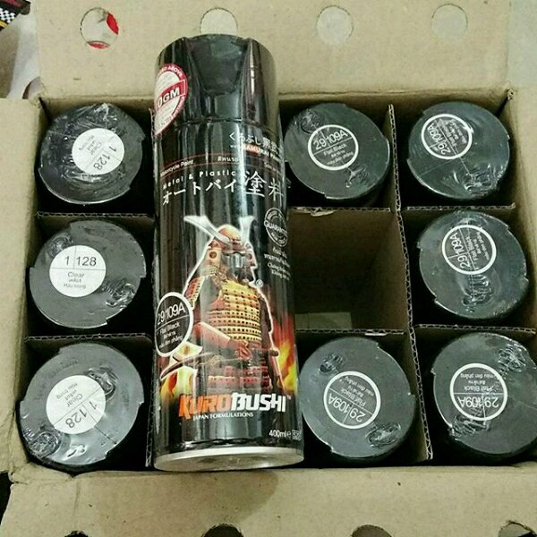Detail Harga Cat Samurai Hitam Doff Nomer 38