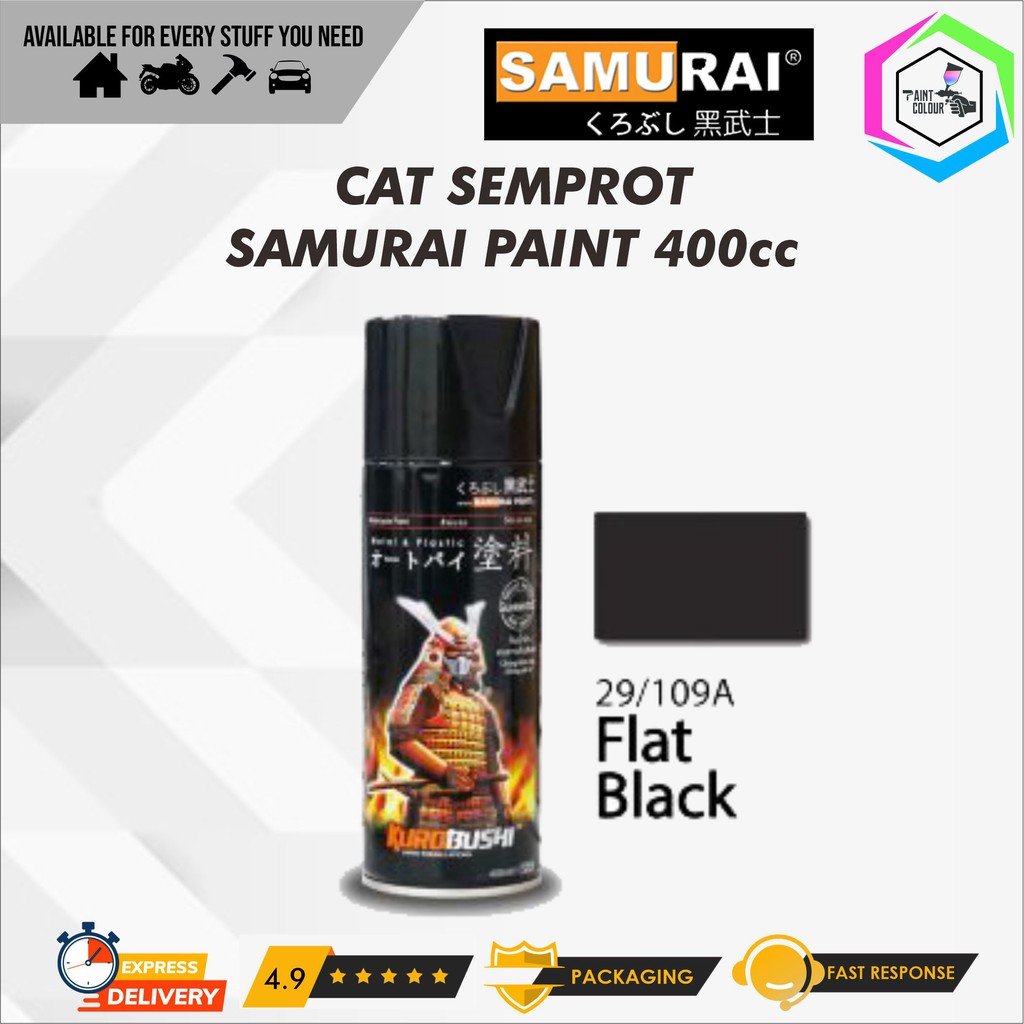 Detail Harga Cat Samurai Hitam Doff Nomer 48