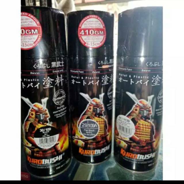 Detail Harga Cat Samurai Hitam Doff Nomer 50