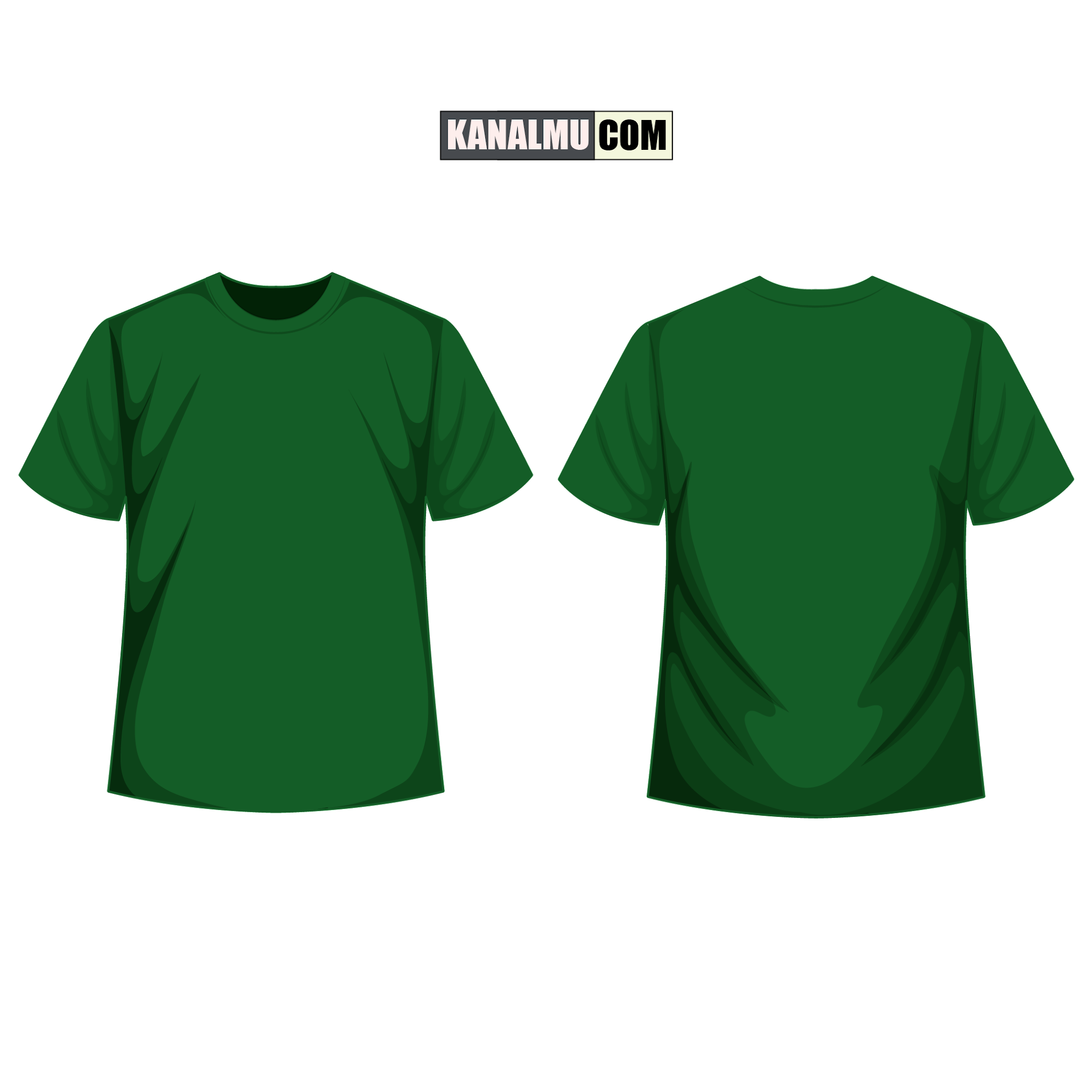 Detail Kaos Polos Hijau Tua Depan Belakang Untuk Desain Nomer 12