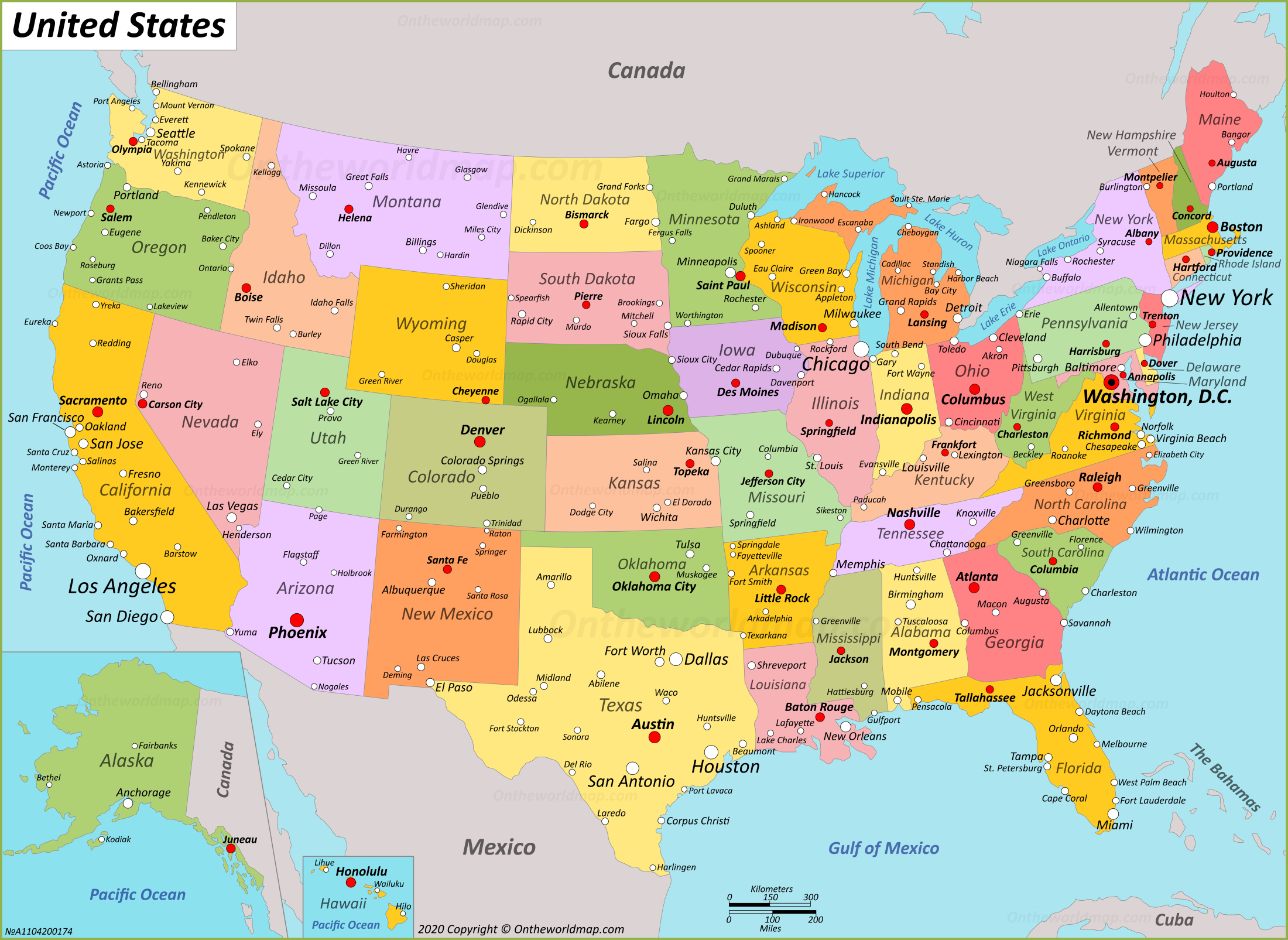 Detail Map Of Usa Free Nomer 9