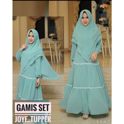 Detail Model Gamis Renda Tempel Nomer 27