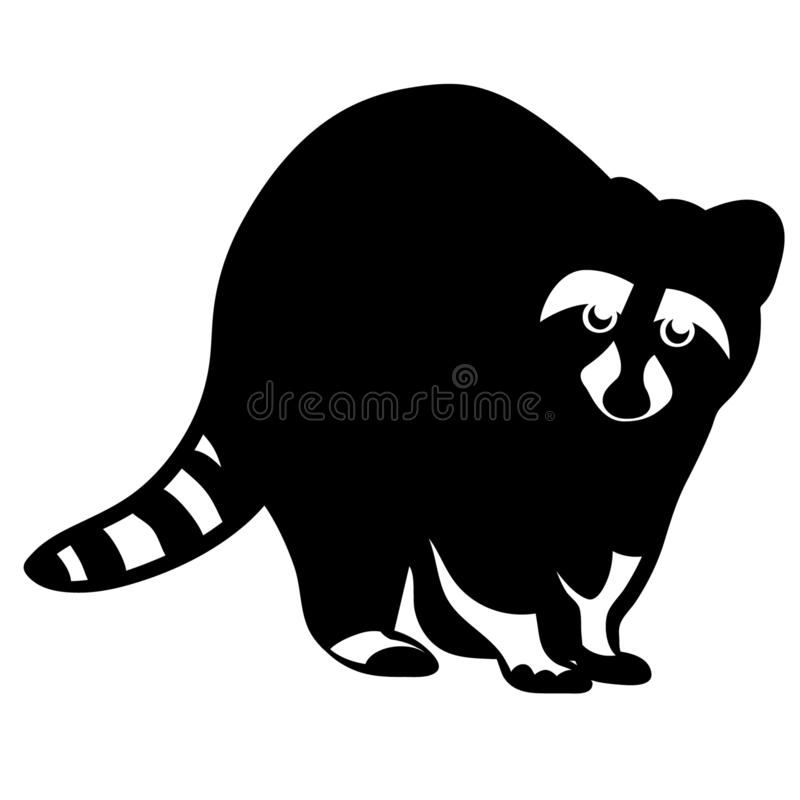 Detail Raccoon Silhouette Vector Nomer 18