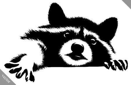 Detail Raccoon Silhouette Vector Nomer 19