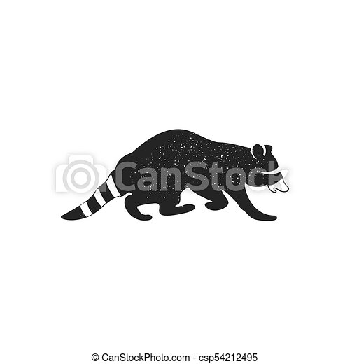 Detail Raccoon Silhouette Vector Nomer 45