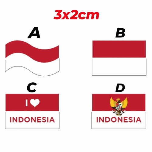 Detail Stiker Bendera Indonesia Nomer 22