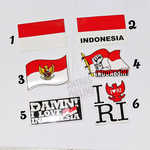 Detail Stiker Bendera Indonesia Nomer 29