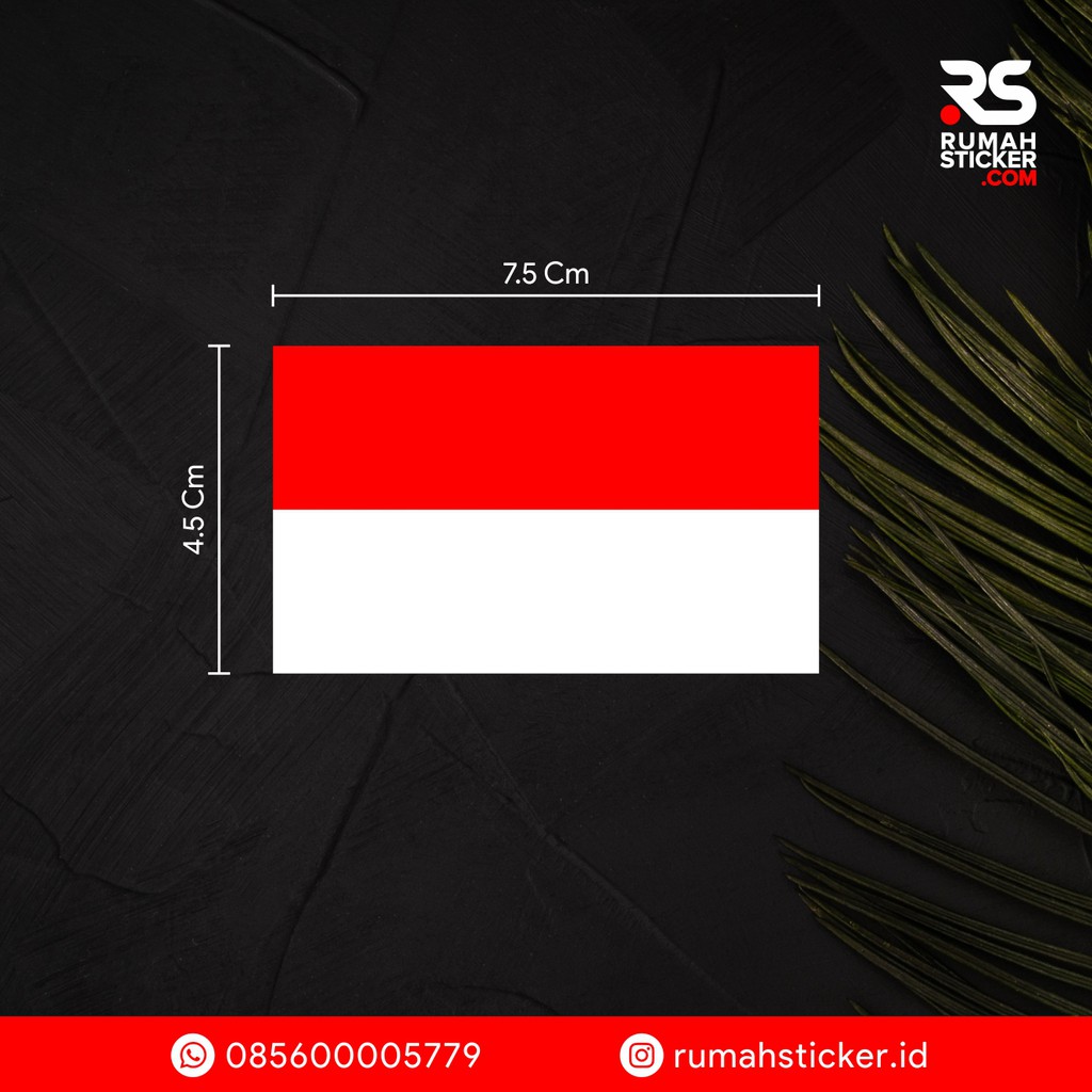 Detail Stiker Bendera Indonesia Nomer 9