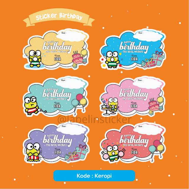 Detail Stiker Ulang Tahun Lucu Nomer 3