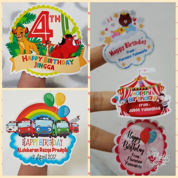 Detail Stiker Ulang Tahun Lucu Nomer 30