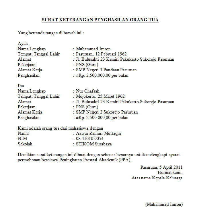 Detail Surat Rekomendasi Kerja Dari Desa Nomer 22