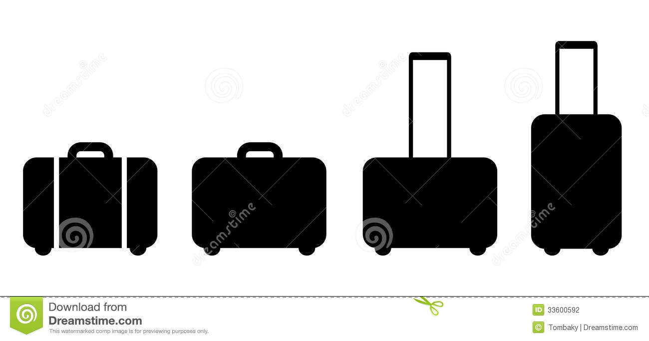 Detail Black Suitcase Clipart Nomer 19