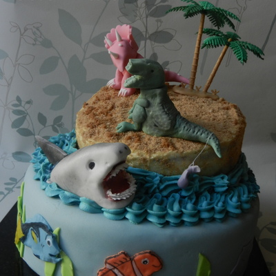 Detail Cake Gambar Dinosaurus Cake Gambar Cream Shark Nomer 9