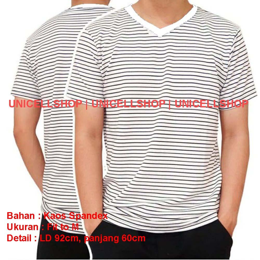 Detail Gambar Baju Garis Leher Bulat Kaos Nomer 27