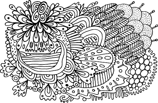 Detail Gambar Doodle Hitam Putih Nomer 47