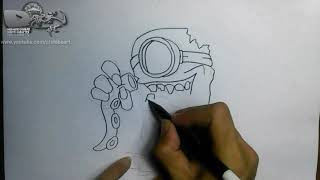 Detail Gambar Grafiti Karakter Minion Nomer 2