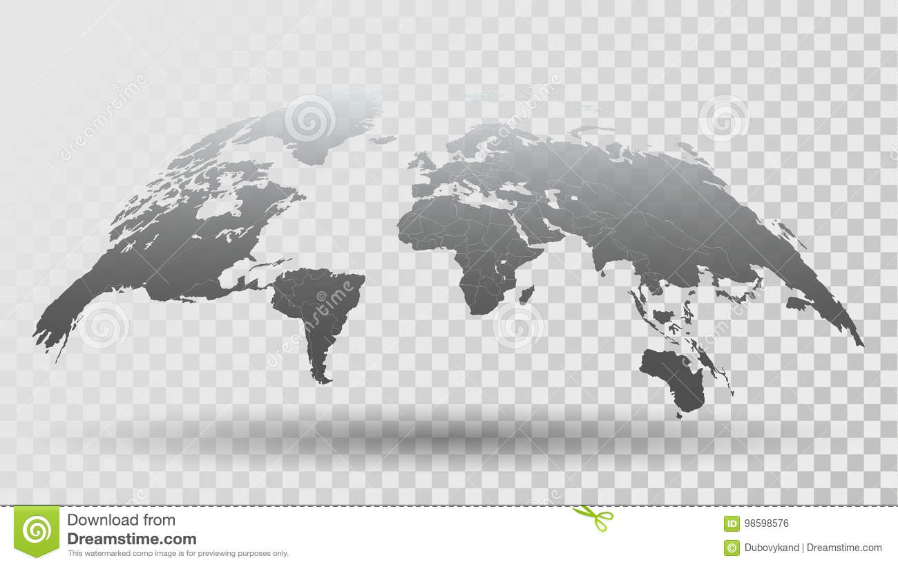 Detail Map Of The World Transparent Nomer 53