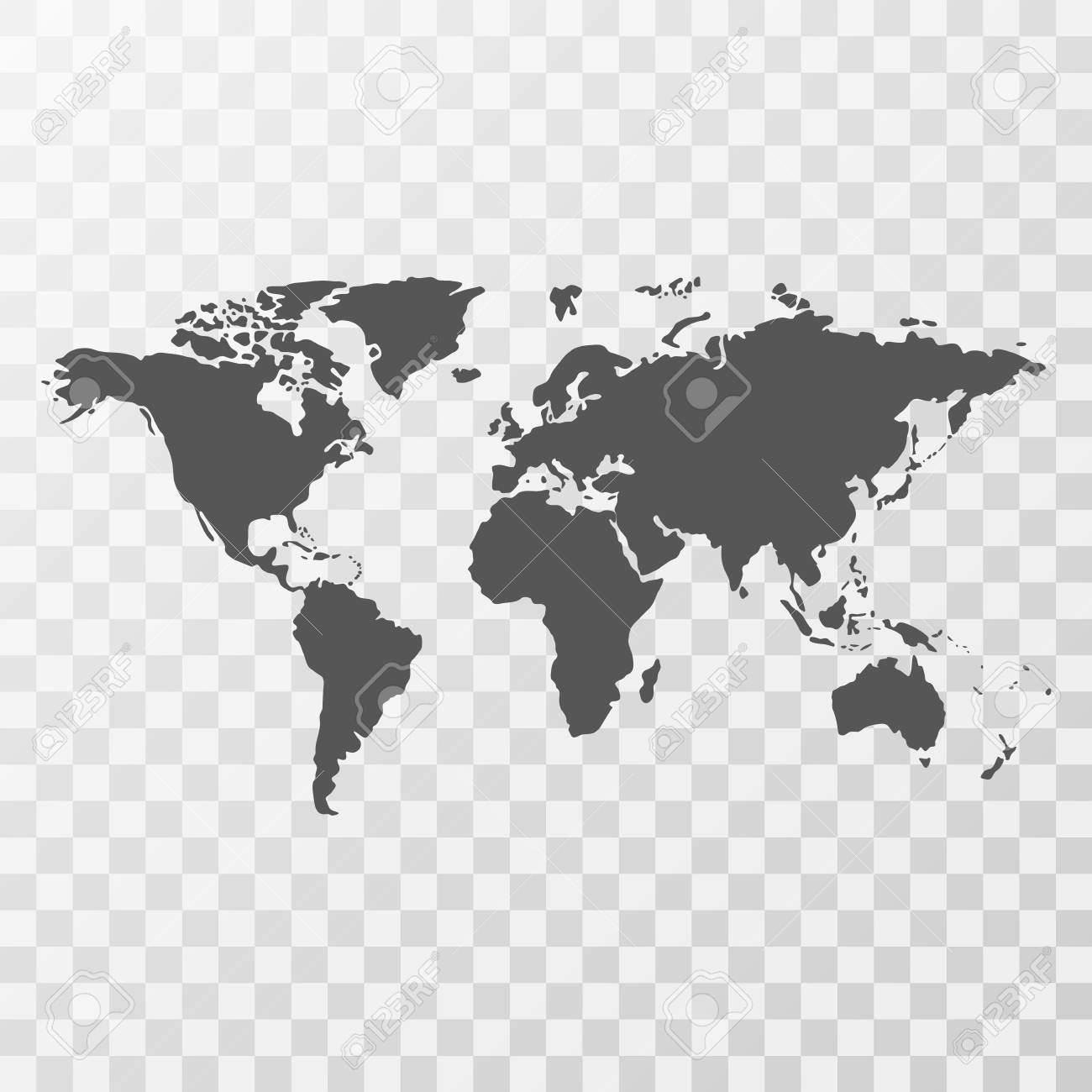 Detail Map Of The World Transparent Nomer 9