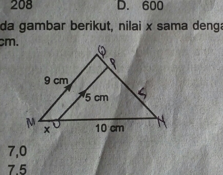 Detail Pada Gambar Berikut Nilai X Sama Dengan Nomer 5