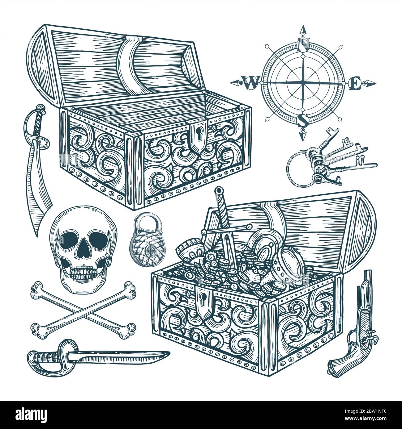 Detail Picture Of Pirate Treasure Chest Nomer 44