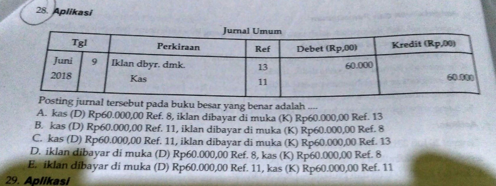 Detail Posting Buku Besar Nomer 53