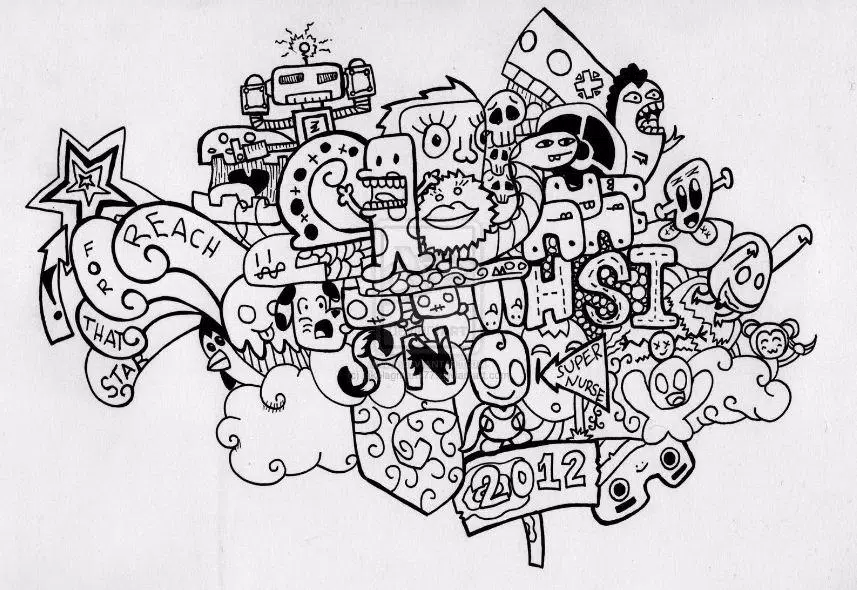 Detail Contoh Lukisan Doodle Art Nomer 20