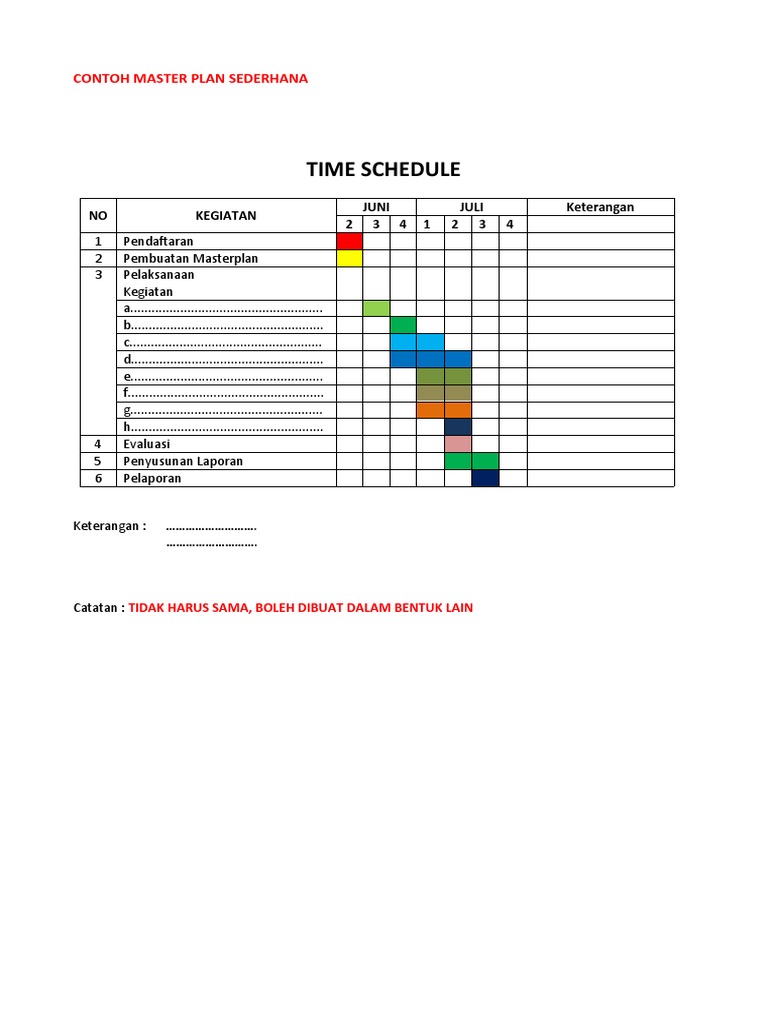 Detail Contoh Master Plan Nomer 23