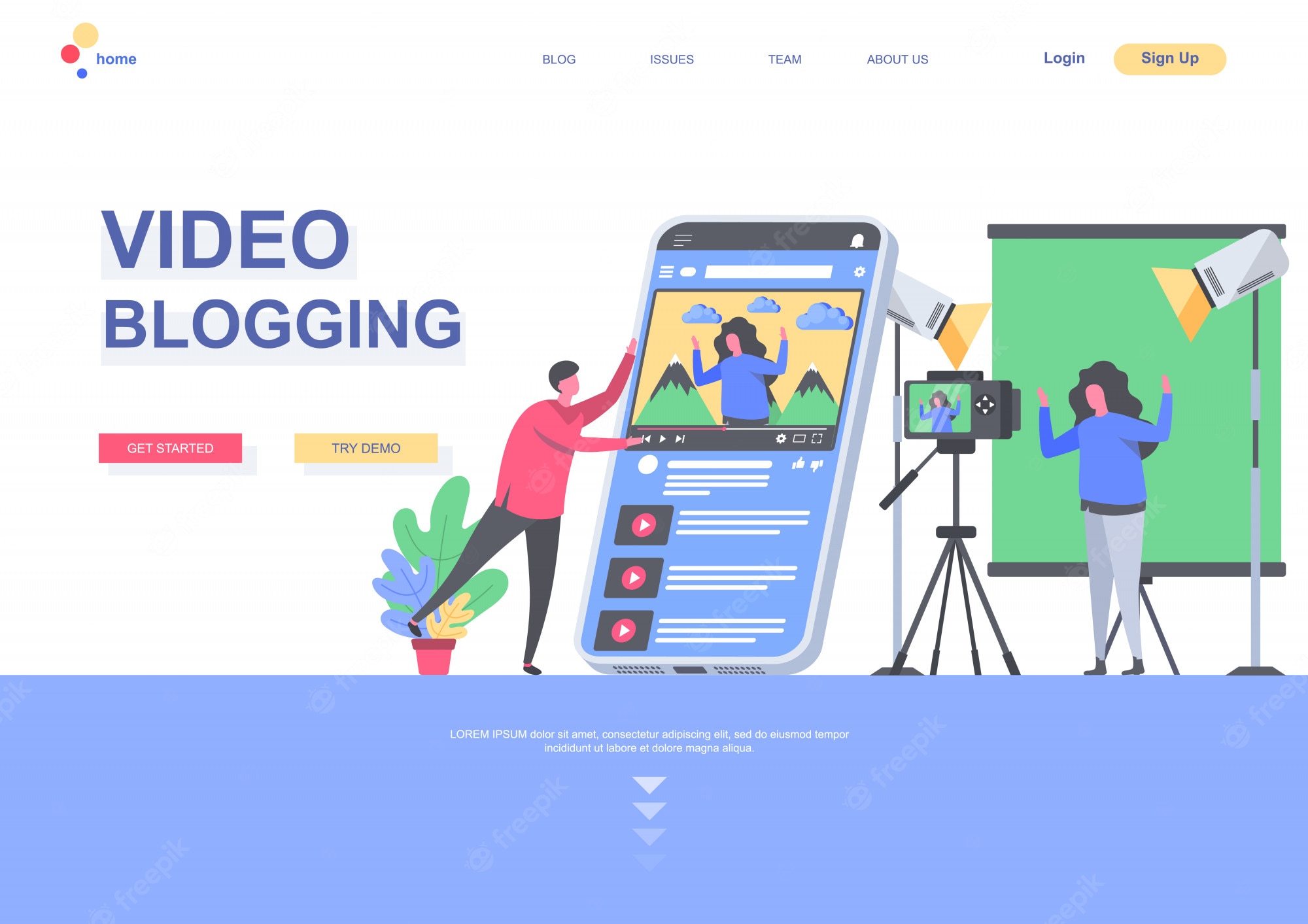 Detail Flat Blogger Template Nomer 18