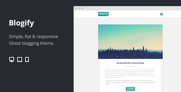 Detail Flat Blogger Template Nomer 31